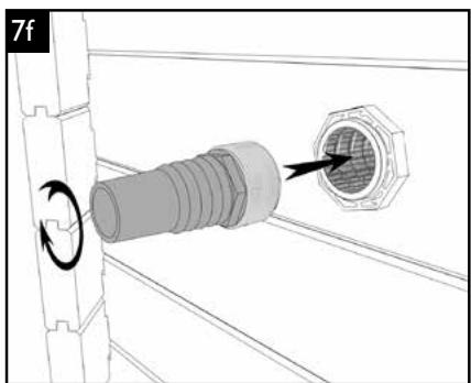UBBINK SUNWATER ONE 360 - Reinigen Sie zunachst die Betonplatte sorgfaltig und entfernen Sie mit Schleifpapier Splitter von den Seitenwänden, um alle Ständer sauber und glatt zu halten. - 42