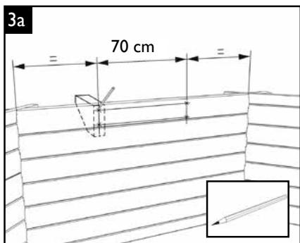 UBBINK SUNWATER ONE 360 - Innanzitutto, pulire a fondo la soletta di cemento e rimuovere eventuali schegge o frammenti presenti sulla parete con della carta vetrata, cosi da rendere i supporti lisci e puliti. - 28