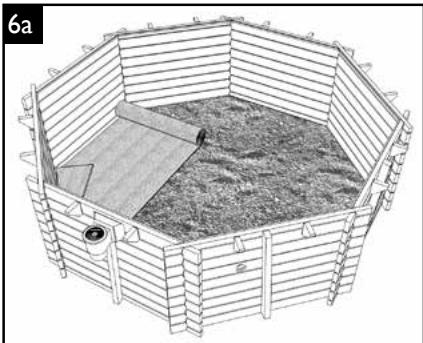 UBBINK SUNWATER ONE 360 - Reinigen Sie zunachst die Betonplatte sorgfaltig und entfernen Sie mit Schleifpapier Splitter von den Seitenwänden, um alle Ständer sauber und glatt zu halten. - 20