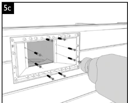 UBBINK SUNWATER ONE 360 - Reinigen Sie zunachst die Betonplatte sorgfaltig und entfernen Sie mit Schleifpapier Splitter von den Seitenwänden, um alle Ständer sauber und glatt zu halten. - 3