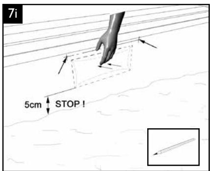 UBBINK SUNWATER ONE 360 - Reinigen Sie zunachst die Betonplatte sorgfaltig und entfernen Sie mit Schleifpapier Splitter von den Seitenwänden, um alle Ständer sauber und glatt zu halten. - 45