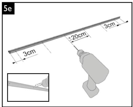 UBBINK SUNWATER ONE 360 - Reinigen Sie zunachst die Betonplatte sorgfaltig und entfernen Sie mit Schleifpapier Splitter von den Seitenwänden, um alle Ständer sauber und glatt zu halten. - 8