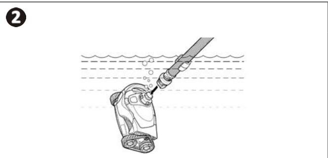 ZODIAC MX8 - Raccordement du régulateur de débit et immersion du robot - 2