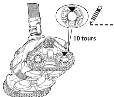 ZODIAC MX8 - Contrôler la vitesse de rotation des roues - 1
