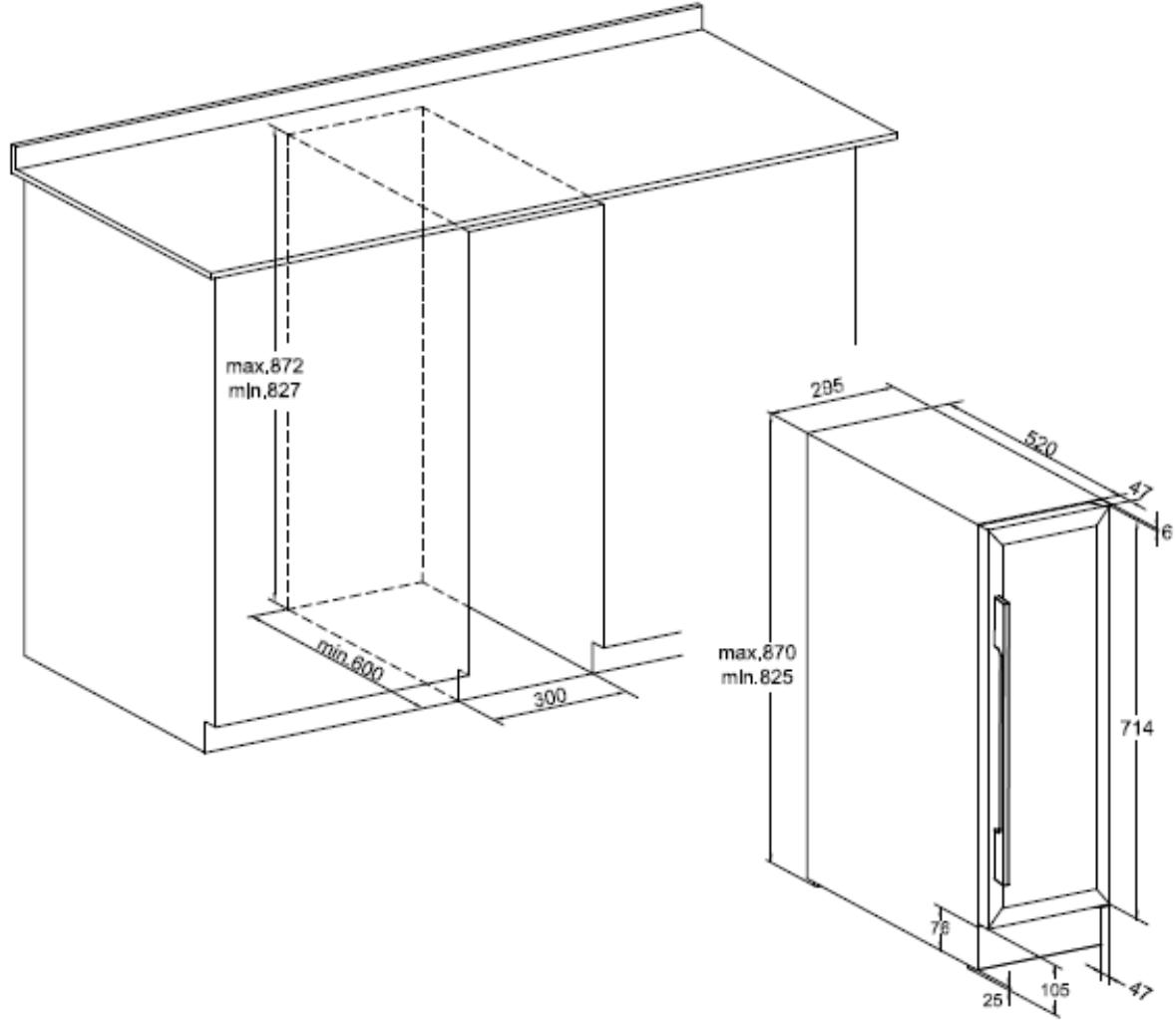 CATA VI30117X - O aparelho foi concebido para ser colocado debaixo da bancada ou isoladamente no chão. - 1