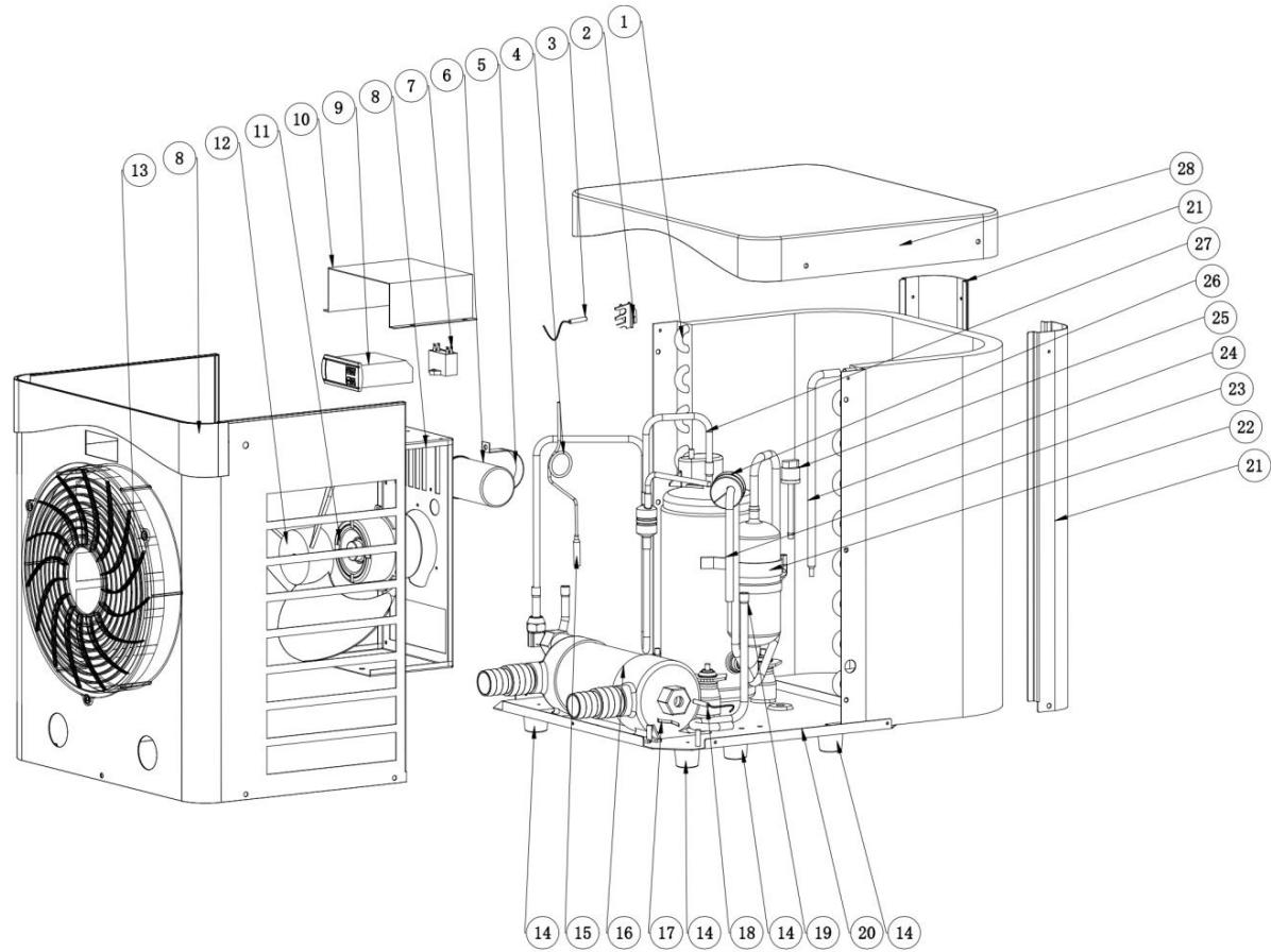 GRE HPM20, HPM30, HPM40 - Exploded diagram - 2