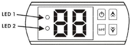 GRE HPM20, HPM30, HPM40 - Przyciski kontrolera przywodowej LED - 1