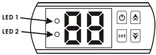 GRE HPM20, HPM30, HPM40 - The buttons of LED wire controller - 1
