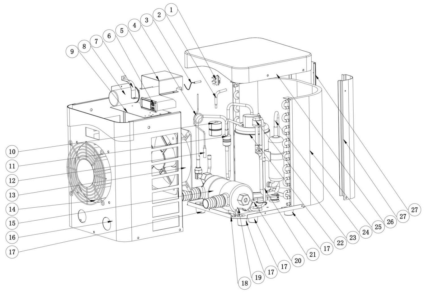 GRE HPM20, HPM30, HPM40 - Diagrama Explodido - 1