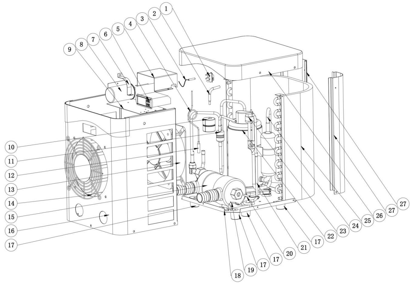 GRE HPM20, HPM30, HPM40 - Rysunek Roztozeniowy - 1
