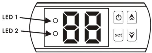 GRE HPM20, HPM30, HPM40 - Os botões do controlador de fio LED - 1