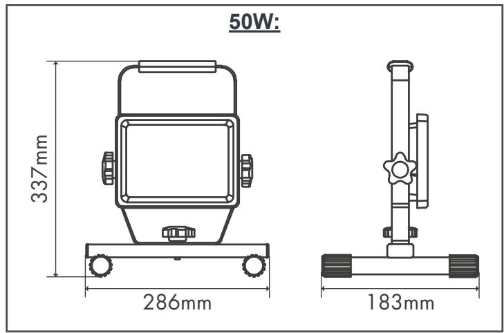 ARLUX 20W Ref.200510 - 50W Ref.200512 - B livré avec le produit: - 1
