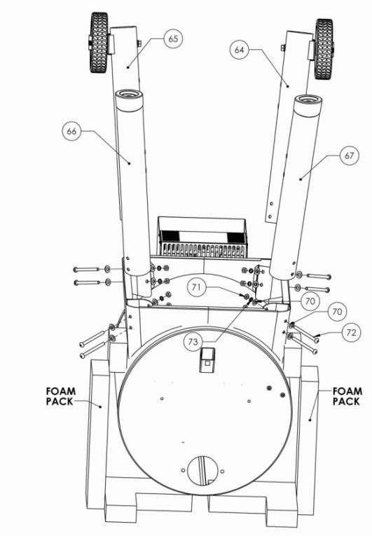 TRAEGER PRO 575 - TFB57PUBC - MOUNTING LEGS TO GRILL FRAME: - 1