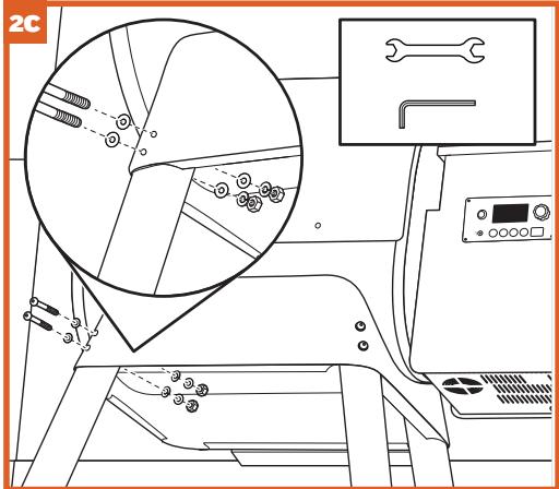 TRAEGER IRONWOOD D2-650 - INSTALL LEGS AND BRACES - 5