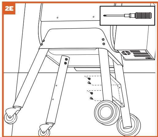 TRAEGER IRONWOOD D2-650 - INSTALLER LES PATTES ET RENFORTS - 6