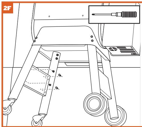 TRAEGER IRONWOOD D2-650 - INSTALL LEGS AND BRACES - 8