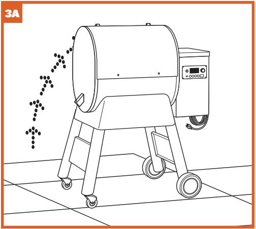 TRAEGER IRONWOOD D2-650 - FIXER LA TABLETTE LATERALE ET LA POIGNEE DU BARBECUE - 2