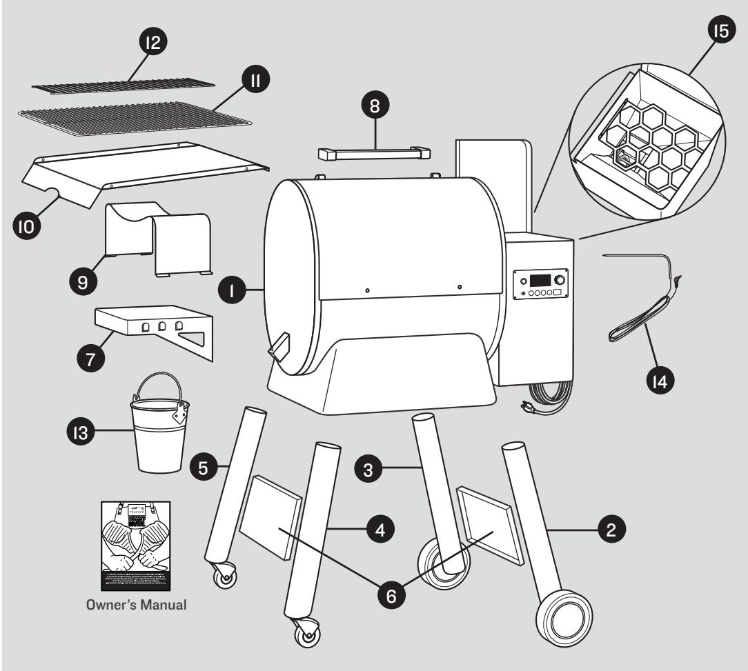 TRAEGER IRONWOOD D2-650 - PARTS LIST - 1