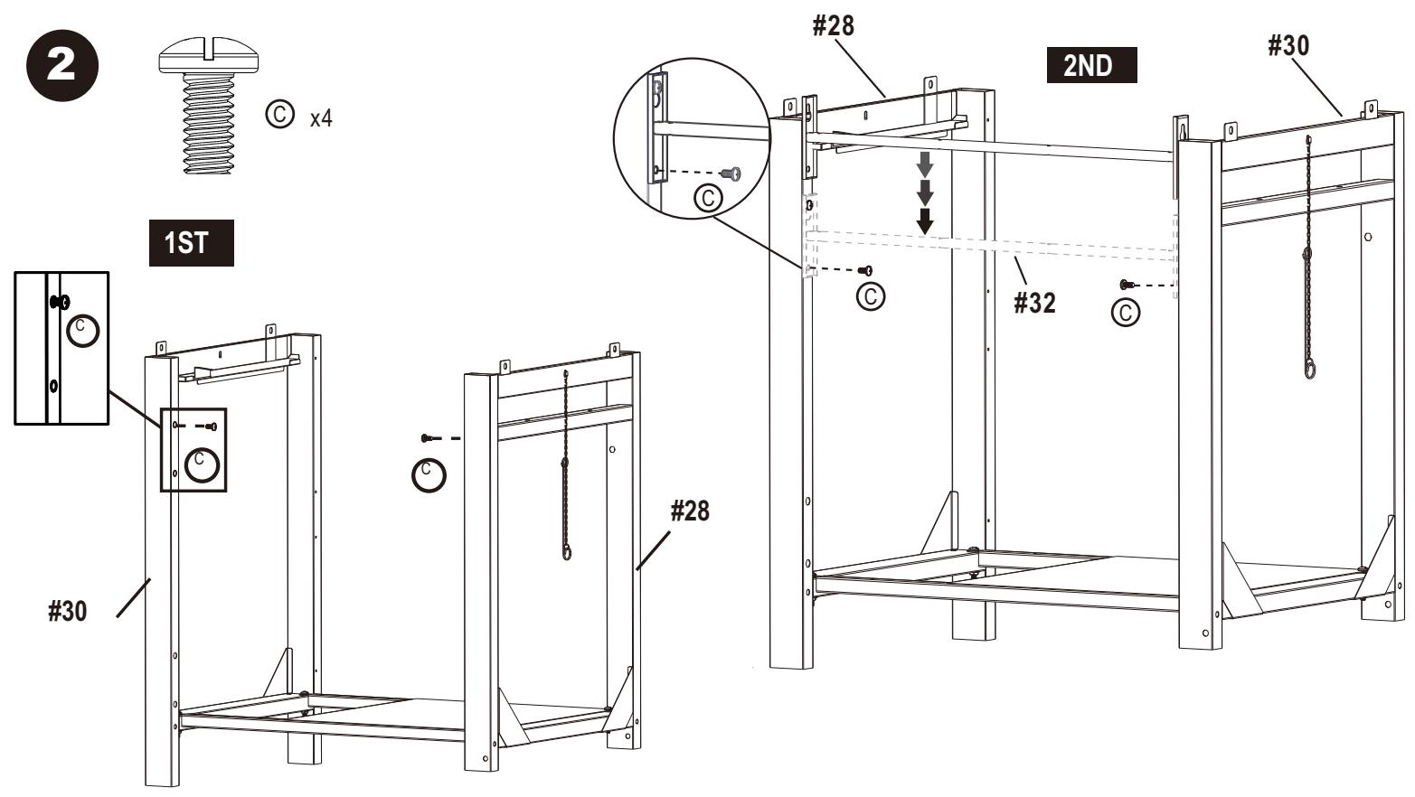 CHAR BROIL 468401418 468402418 - ASSEMBLY/ ASSEMBLAGE/ ARMADO - 2