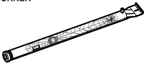 CHAR BROIL 468401418 468402418 - SPIDER AND WEBS INSIDE BURNER - 1