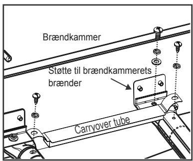 CHAR BROIL 468401418 468402418 - MEGET VIGTIGT: Brænderrør skal gentilsluttes ventilåbninger. Se illustrationerne til hjre. - 1