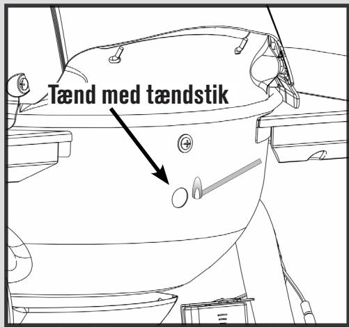 CHAR BROIL ALL STAR 120B - Tænd med Taendstikker - 1