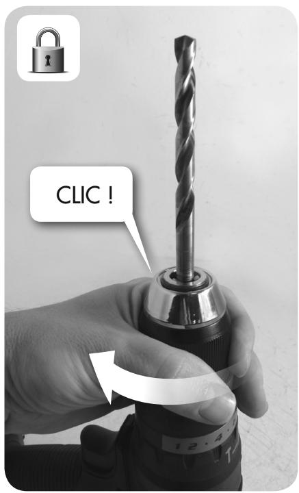 PEUGEOT EnergyDrill-18VPBL1 - Tourner dans le sens inverse, jusqu'au déclic : l'outil est desserré - 3