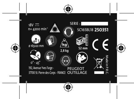 PEUGEOT EnergySaw-C18VBL - EnergySaw-C18VBL - 2