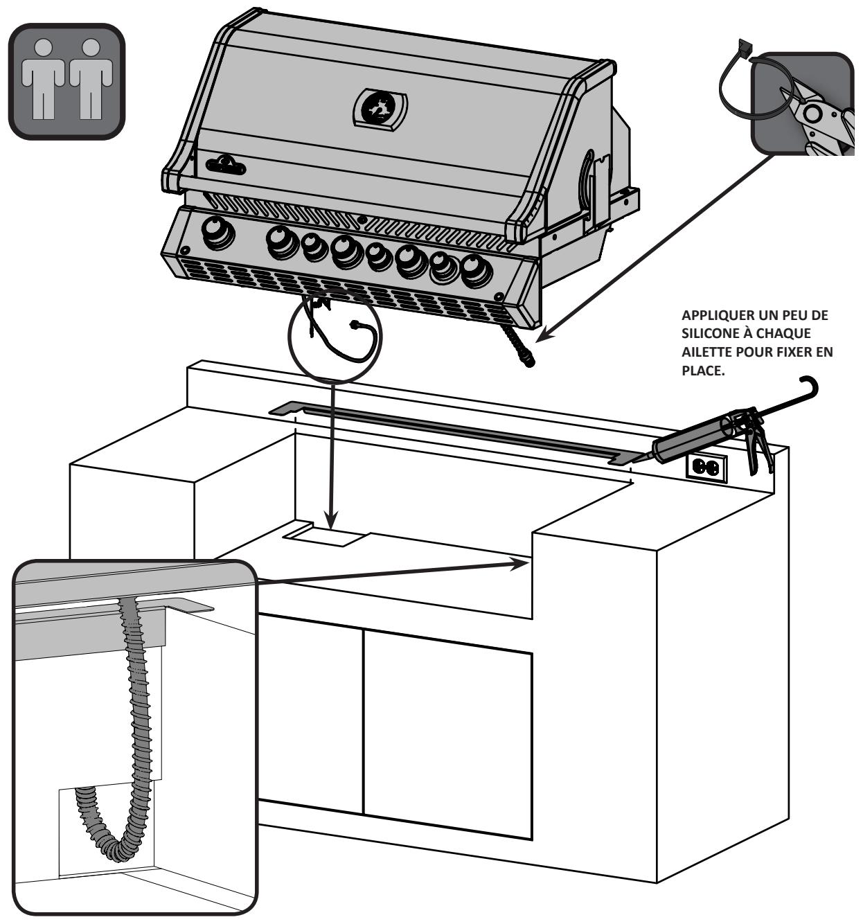 NAPOLEON GRILLS BIPRO 665 - AVERTISSEMENT! Oemettre de suivre ces instructions peut entrainer des dommages matériels, des blessures corporelles ou des pertes de vie. - 10