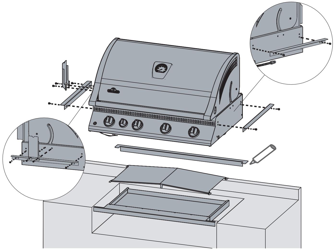 NAPOLEON GRILLS BILEX 485 - BILEX605 BUILT-IN INSTRUCTIONS - 4