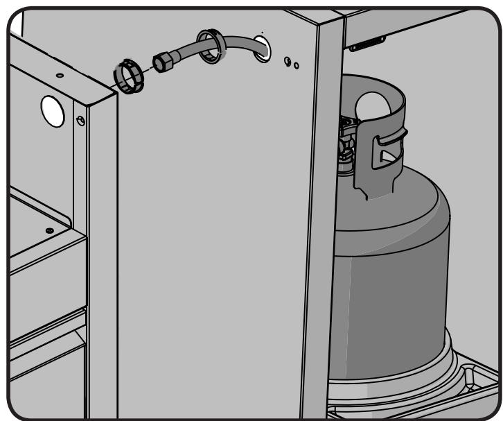 NAPOLEON GRILLS BIPRO 500 - IM-UTC ACHEMINEMENT DU BOYAU D'ALIMENTATION EN PROPANE - 2