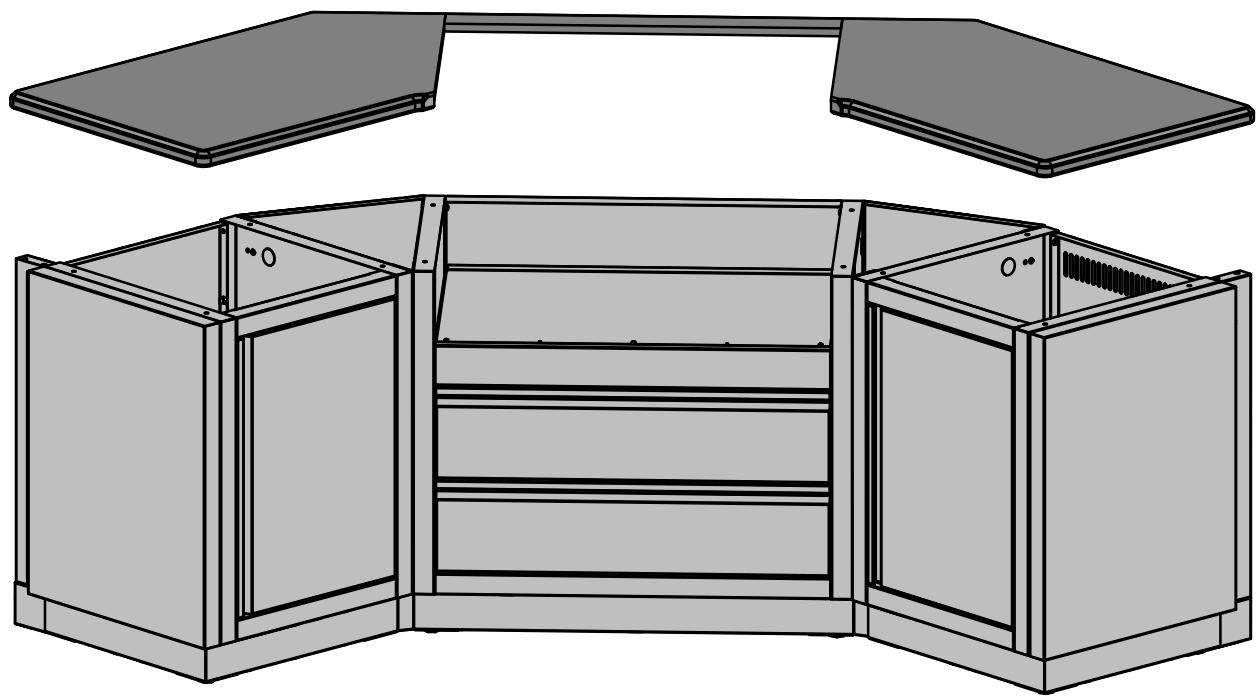 NAPOLEON GRILLS BIPRO 500 - CABINET LEVELING PROCEDURE - 2