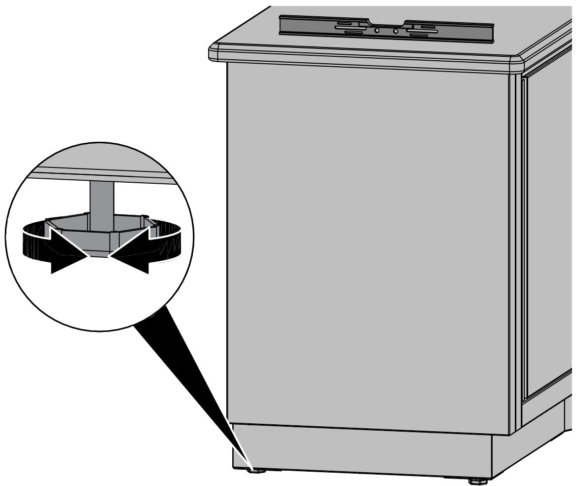 NAPOLEON GRILLS BIPRO 500 - CABINET LEVELING PROCEDURE - 1