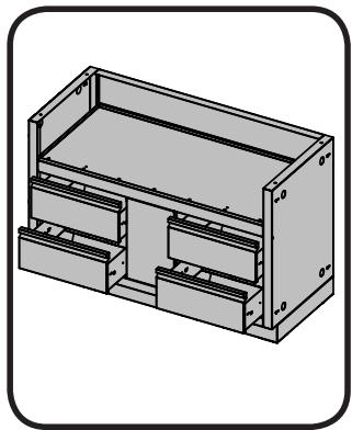 NAPOLEON GRILLS MODULE TROIS TIROIRS - CABINET POUR GRIL 825 IM-UGC825 - 1