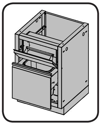 NAPOLEON GRILLS MODULE TROIS TIROIRS - IM-WDC WASTE DRAWER W/PAPER TOWEL HOLDER - 1