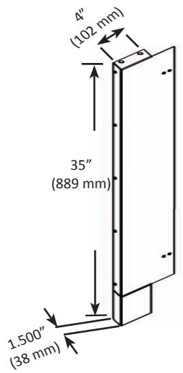 NAPOLEON GRILLS MODULE RANGEMENT NAPOLEON POUR CUISINE EXTéRIEURE - IM-WSF WALL SPACER - 2