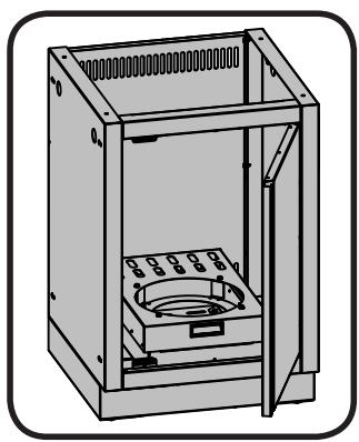 NAPOLEON GRILLS MODULE RANGEMENT NAPOLEON POUR CUISINE EXTéRIEURE - CABINET POUR RÉSERVOIR DE PROPANE IM-UTC - 1