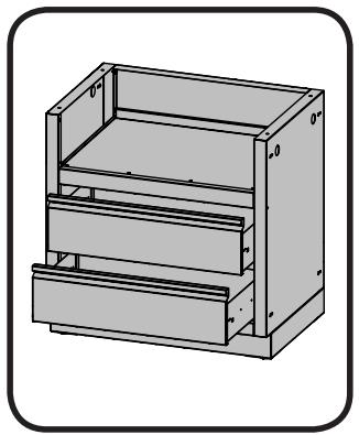 NAPOLEON GRILLS MODULE RANGEMENT NAPOLEON POUR CUISINE EXTéRIEURE - IM-UGC605 605 UNDER GRILL CABINET - 1
