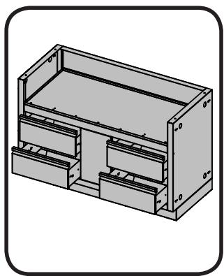 NAPOLEON GRILLS MODULE RANGEMENT NAPOLEON POUR CUISINE EXTéRIEURE - CABINET POUR GRIL 825 IM-UGC825 - 1