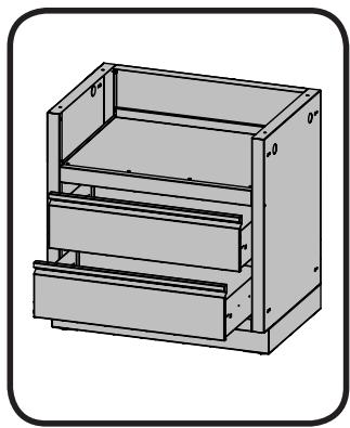 NAPOLEON GRILLS MODULE RANGEMENT NAPOLEON POUR CUISINE EXTéRIEURE - CABINET POUR GRIL 500 IM-UGC500 - 1