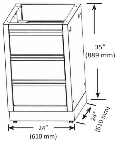 NAPOLEON GRILLS MODULE POUR éVIER - CABINETÀ2TIROIRSIM-2DC - 2