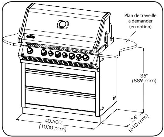NAPOLEON GRILLS MODULE POUR éVIER - Cabinet pour GRIL 665 IM-UGC665 - 2