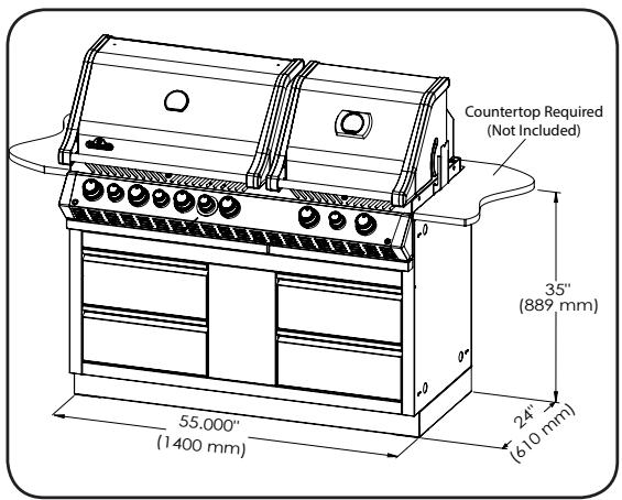 NAPOLEON GRILLS MODULE POUR éVIER - IM-UGC825 825 UNDER GRILL CABINET - 2