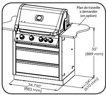 NAPOLEON GRILLS MODULE POUR éVIER - Cabinet pour GRIL 500 IM-UGC500 - 2