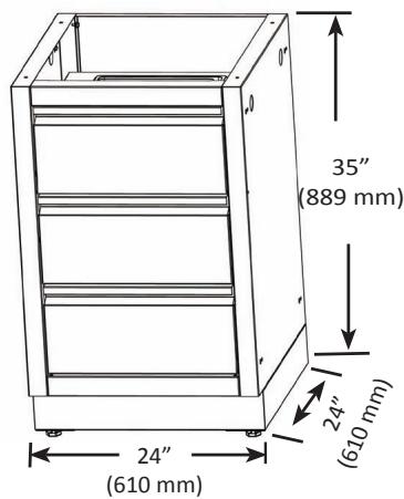 NAPOLEON GRILLS MODULE POUR éVIER - IM-UGC825 825 UNDER GRILL CABINET - 4