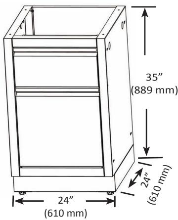 NAPOLEON GRILLS MODULE POUR éVIER - IM-WDC WASTE DRAWER W/PAPER TOWEL HOLDER - 2