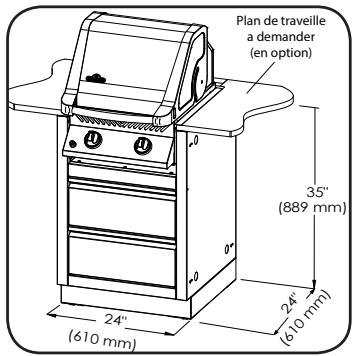 NAPOLEON GRILLS MODULE POUR éVIER - Cabinet pour GRIL 245/300 IM-UGC300 - 2