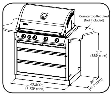 NAPOLEON GRILLS MODULE POUR éVIER - IM-UGC605 605 UNDER GRILL CABINET - 2