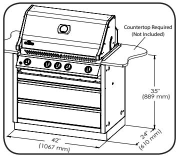 NAPOLEON GRILLS MODULE POUR éVIER - IM-UGC500 500 UNDER GRILL CABINET - 4