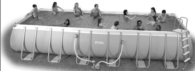 INTEX PRISM FRAME RECTANGULAIRE L.4,00 X L.2,00 X H. 1,00M - XTR™ / Prism Frame™ - 1